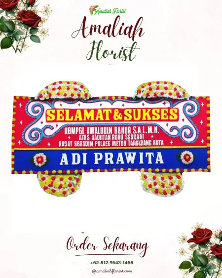 Papan Bunga Ucapan Selamat Plosokerep
