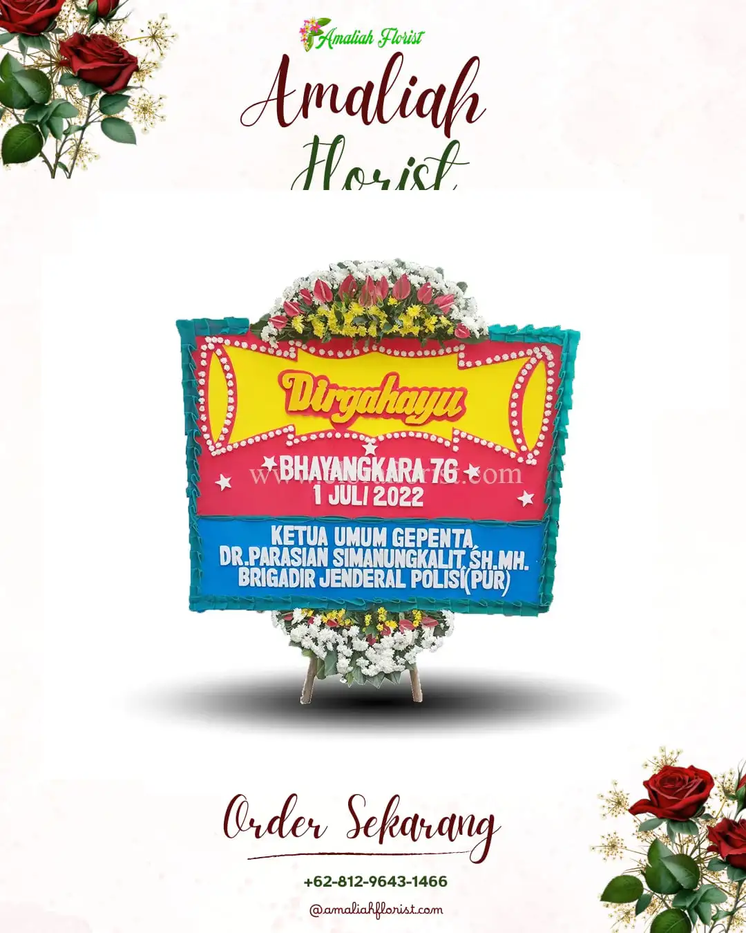 Papan Bunga HUT Ulang Tahun Plosokerep